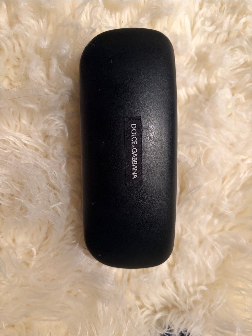 Dolce & Gabbana Black Eyewear Case with Plush Interior